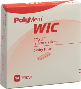 POLYMEM WIC Wundfüller 2.5x7.6cm steril, 14 Stück