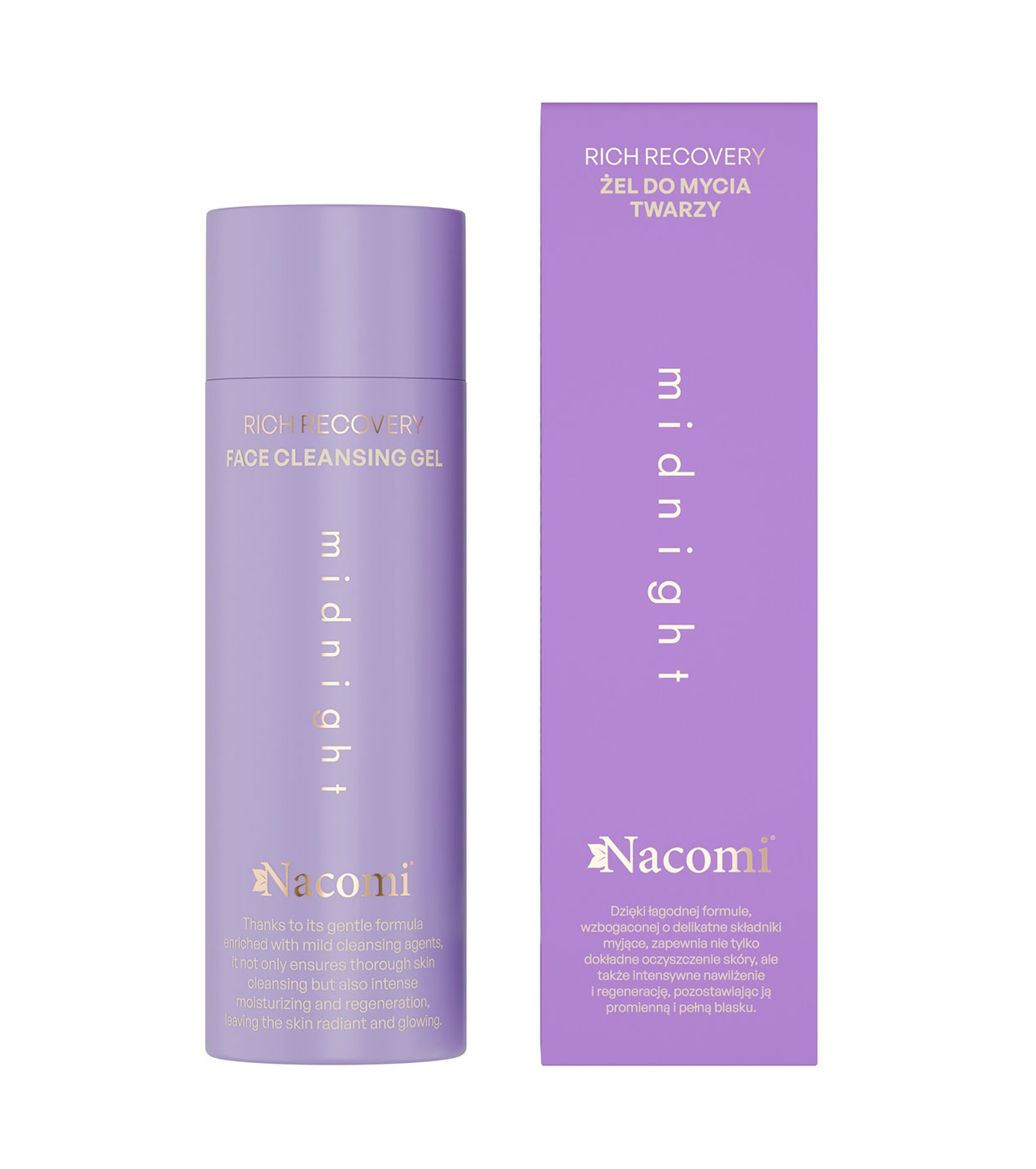 Nacomi - *Rich Recovery* - Gel de limpeza facial com Midnight