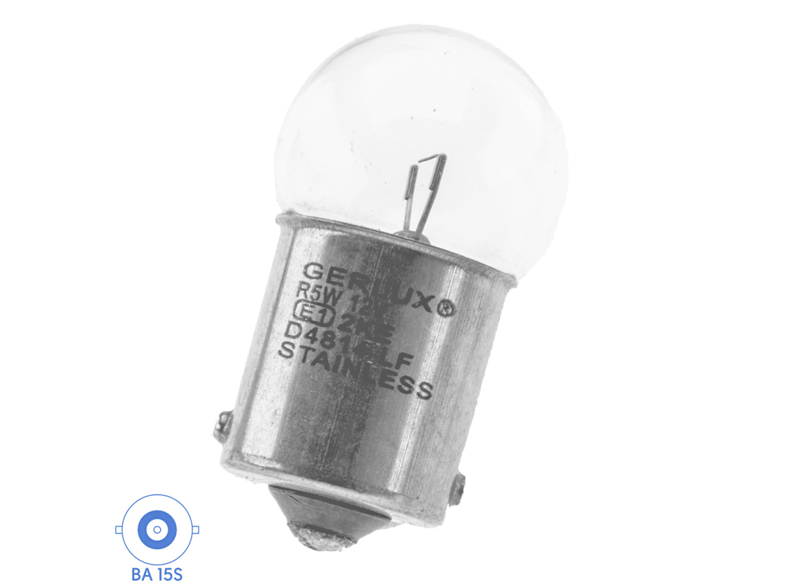 BBA 2 x 12V 5W BA 15S lamp