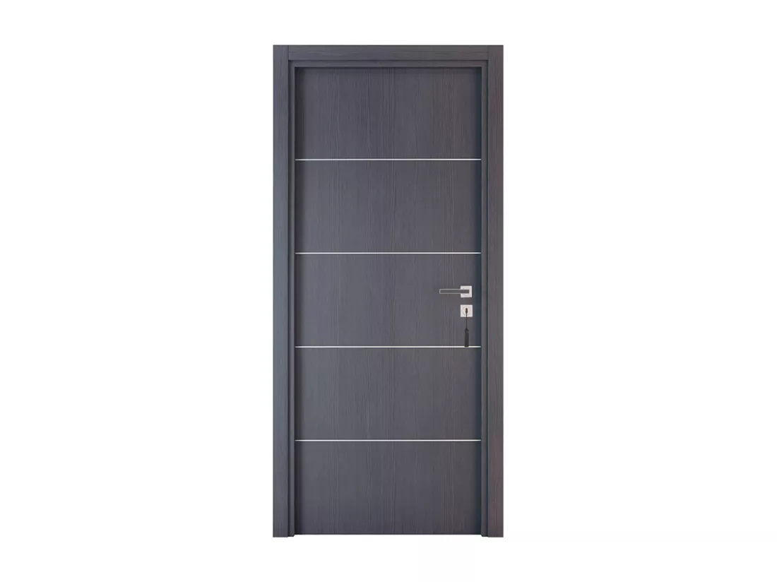 Bloc-porte pose fin de chantier collection Premium Seymour, H.204 x l.93 cm, aspect chêne cendré, réversible