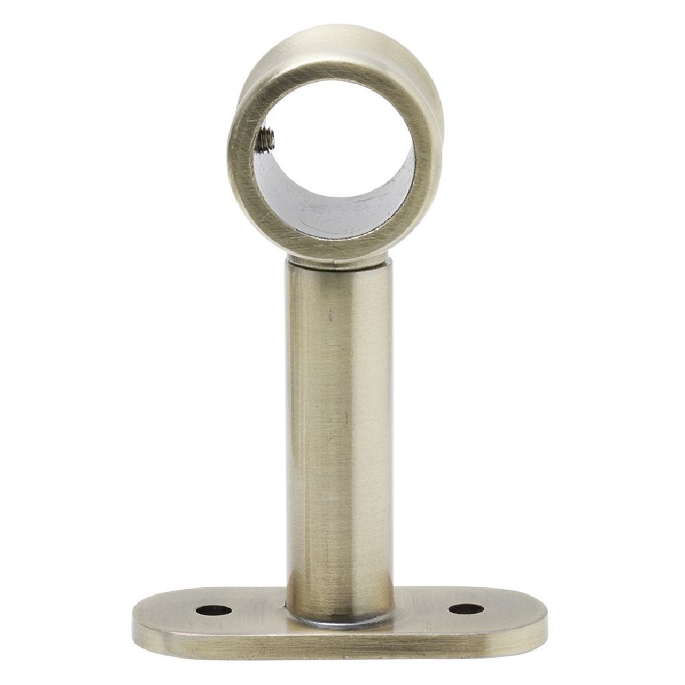 Support extensible métal gris pour tringle à rideau Ø2xL7/11cm
