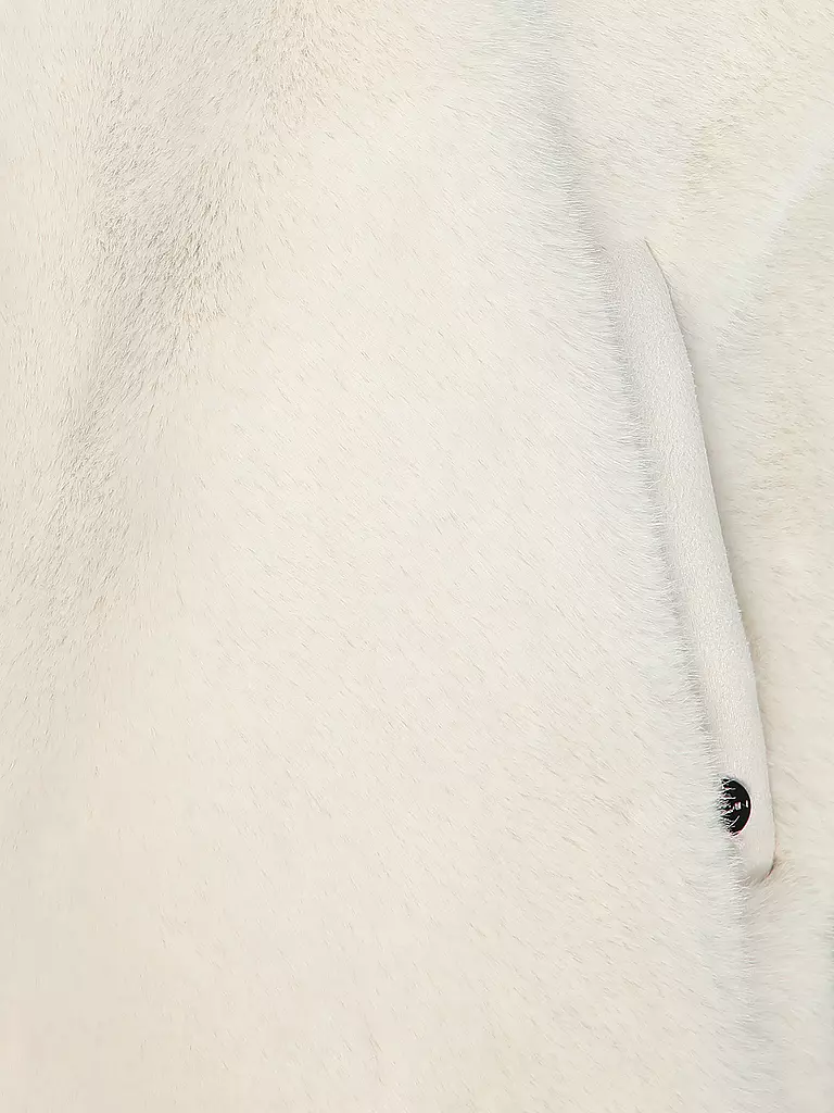 MARC CAIN Jacke in Felloptik  creme