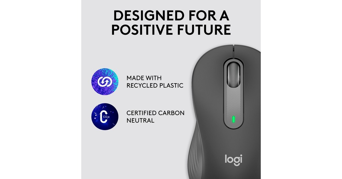 LogitechSignature M650 Large Left-handed Full-Size Draadloze Muis  (Grafiet)