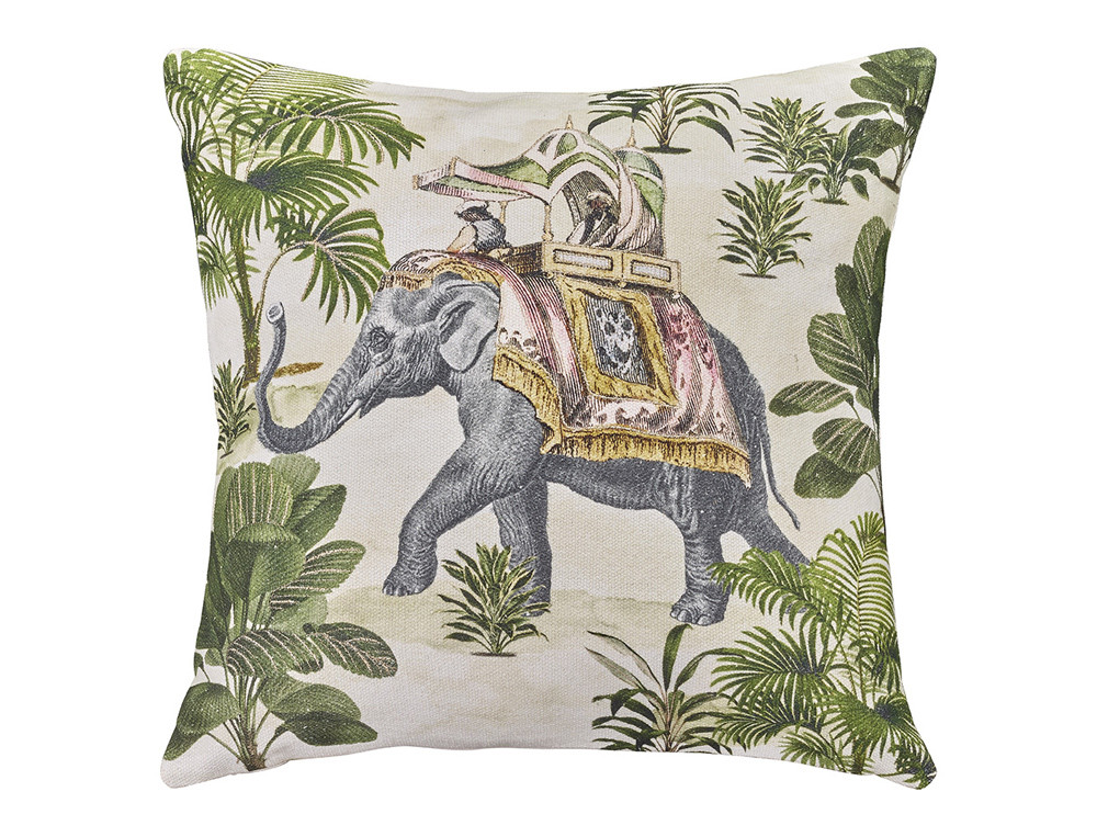 Coussin éléphant-Safari lodge