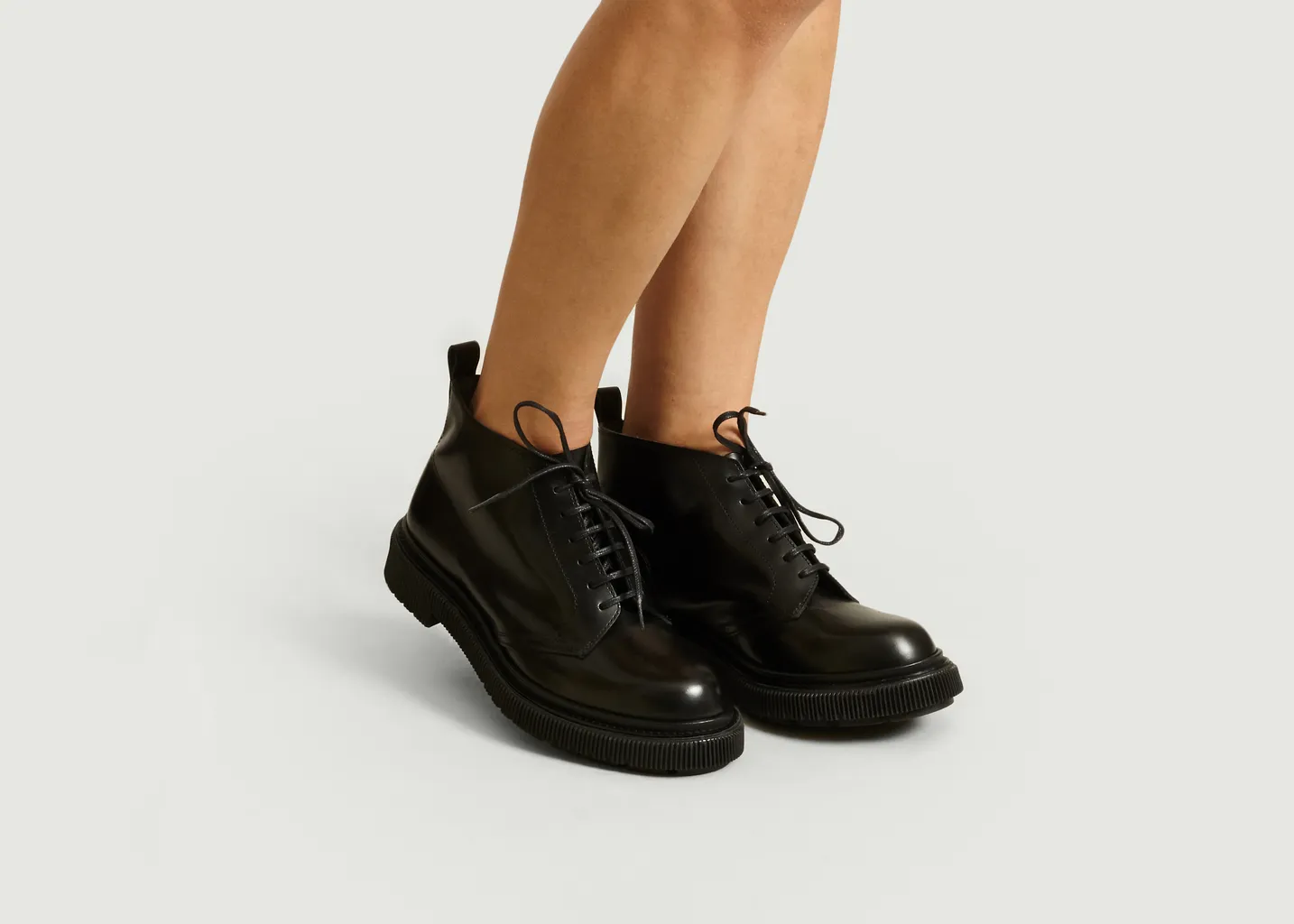 Boots En Cuir Type 121 Adieu