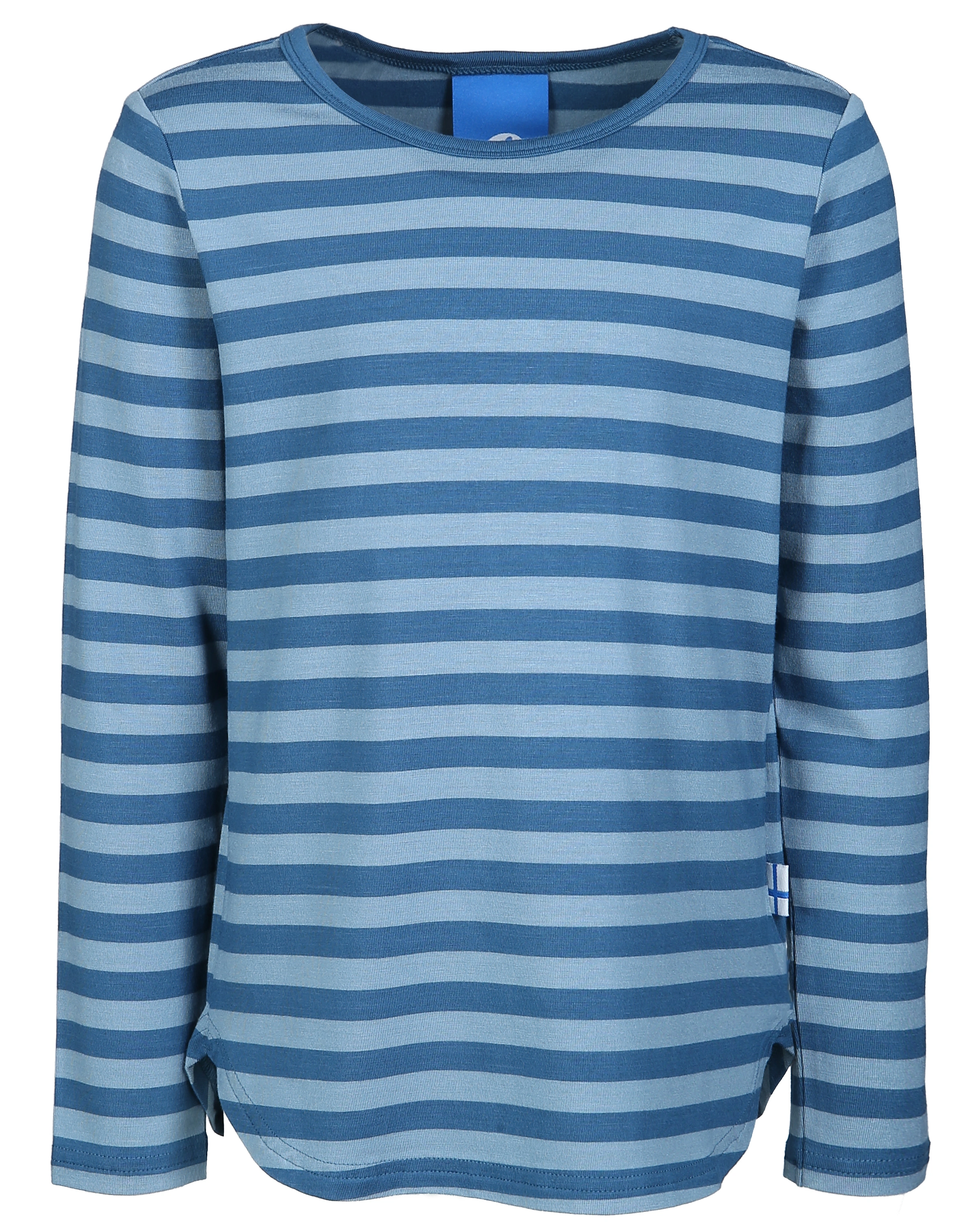 Jersey-Langarmshirt MERISILLI gestreift in dove/real teal