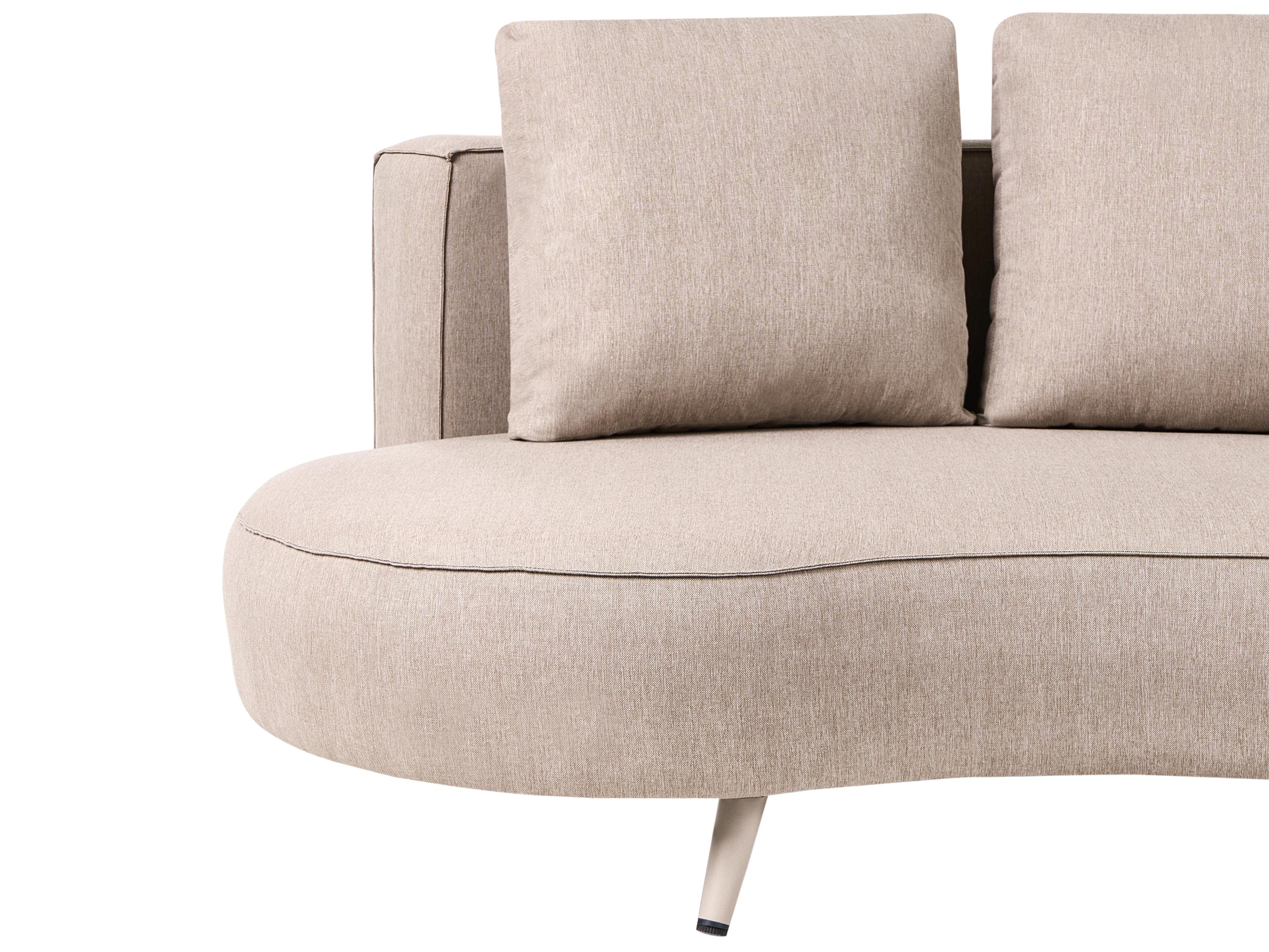 Tuin loungebank 3-zits PARORI linkszijdig Beige