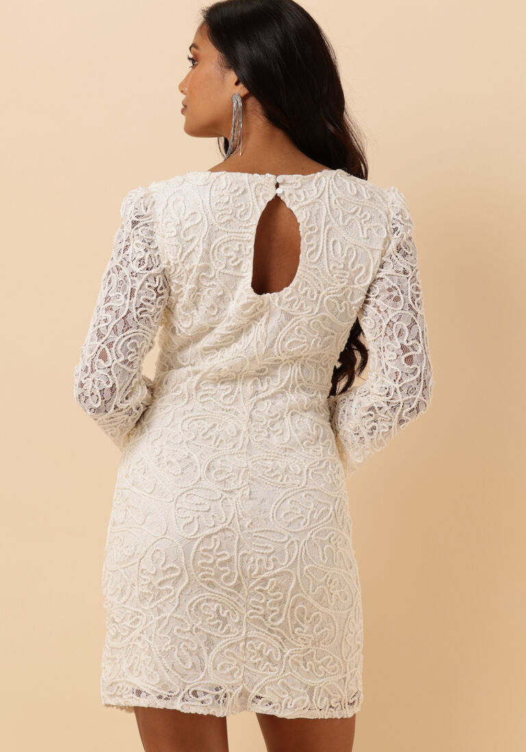 Y.A.S. ecru y.a.s.  yasleonor ls lace dress-celeb