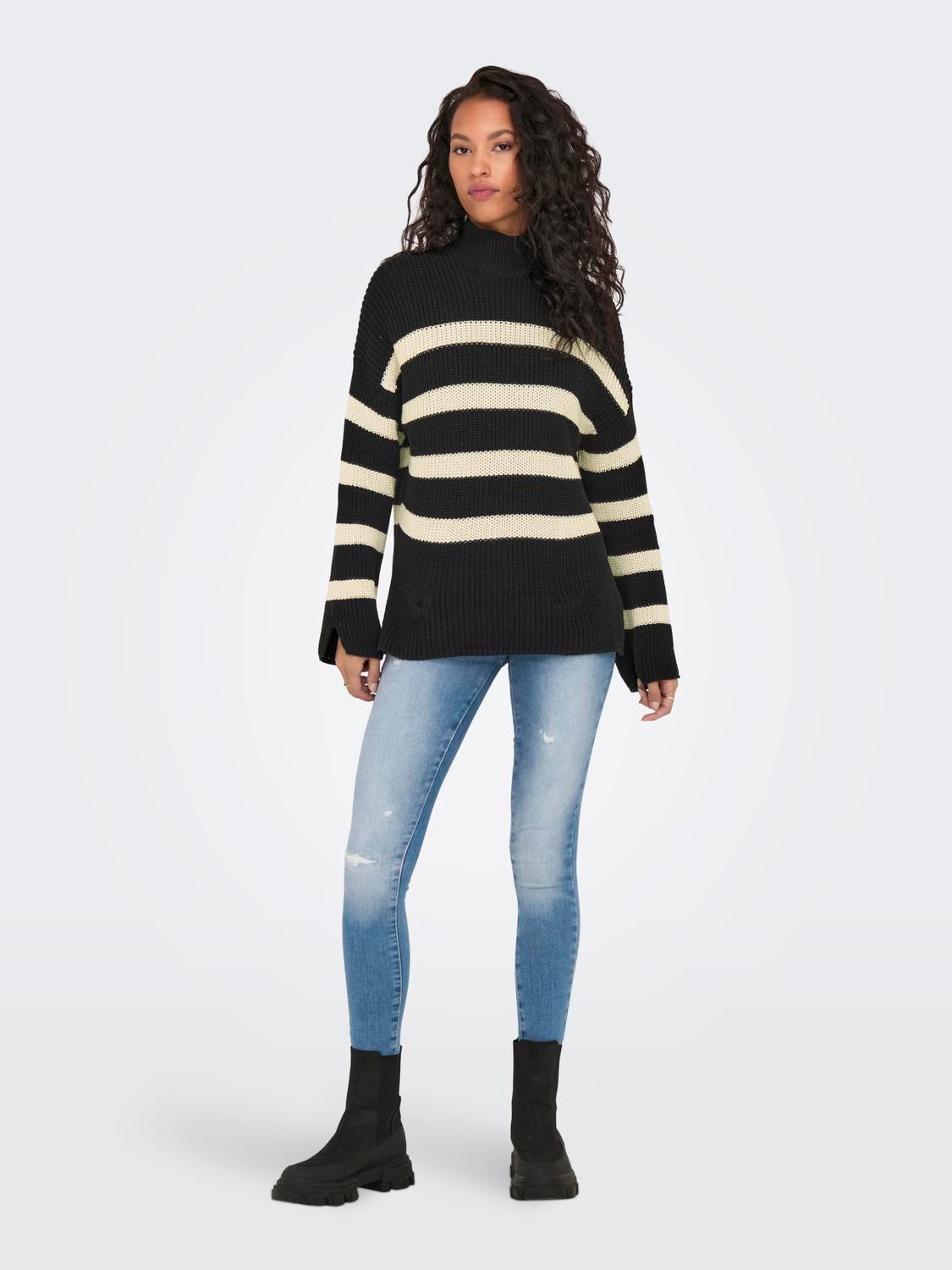 ONLBELLA Strickpullover Black