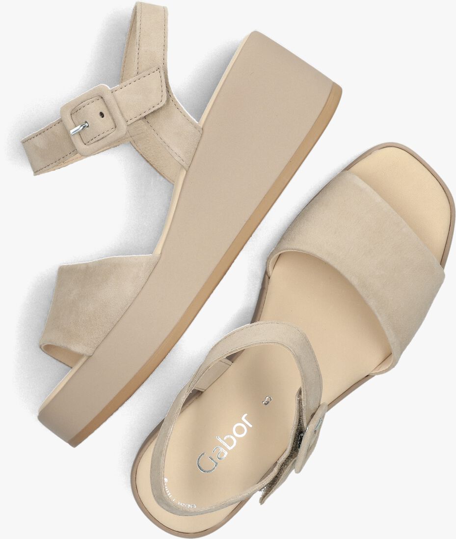 beige gabor sandalen met hak 531