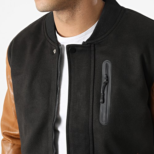 Veste Zippée 3119 Noir Camel