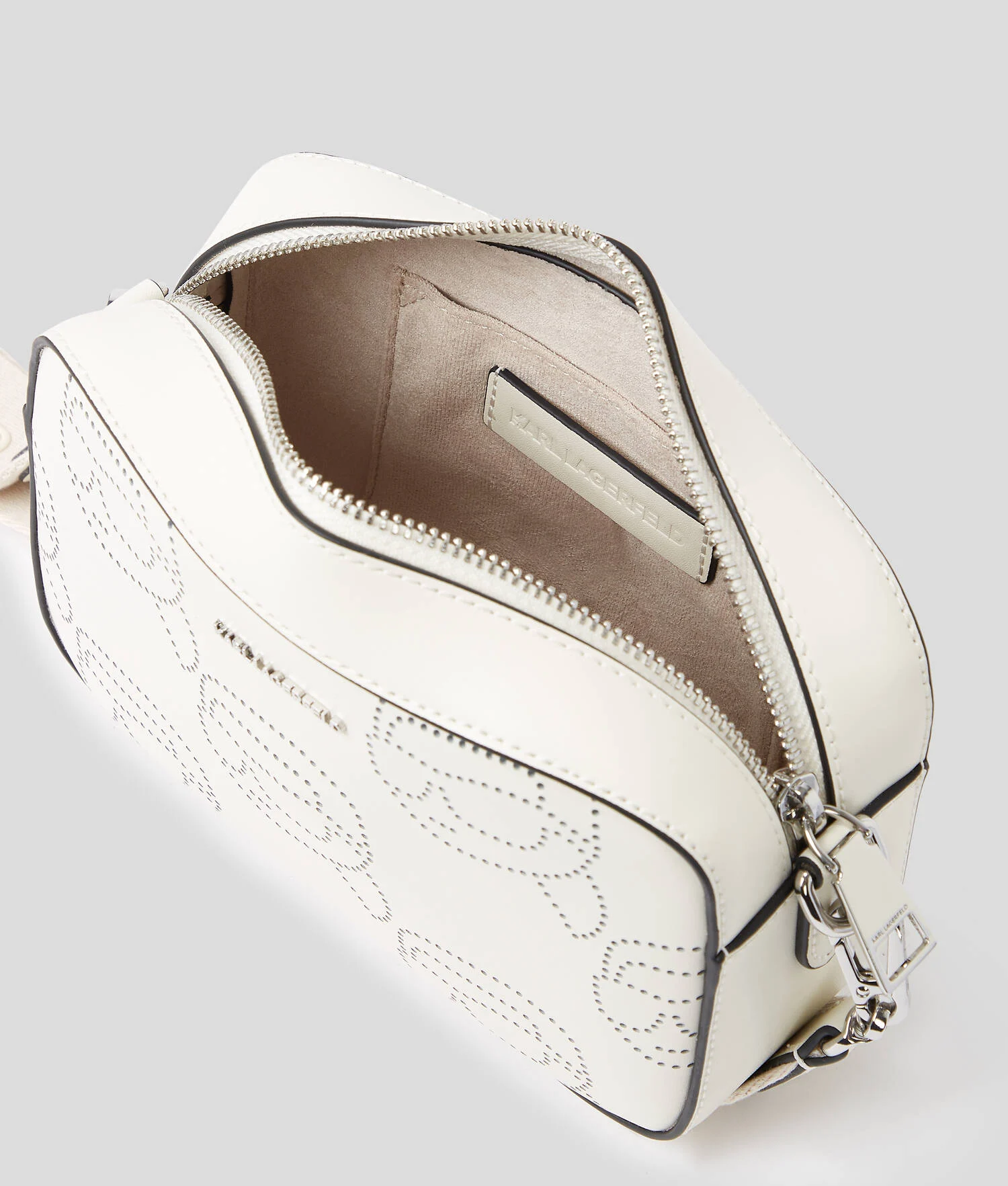 SAC CAMÉRA PERFORÉ IKON - Blanc Cassé