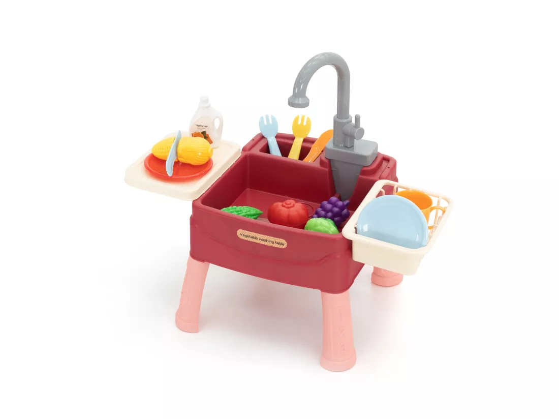 Évier pour Enfants Mini avec Circuit d'Eau et Robinet d'Arrêt Robincool Basin of Wash 45x26x39 cm 23 Accessoires Inclus