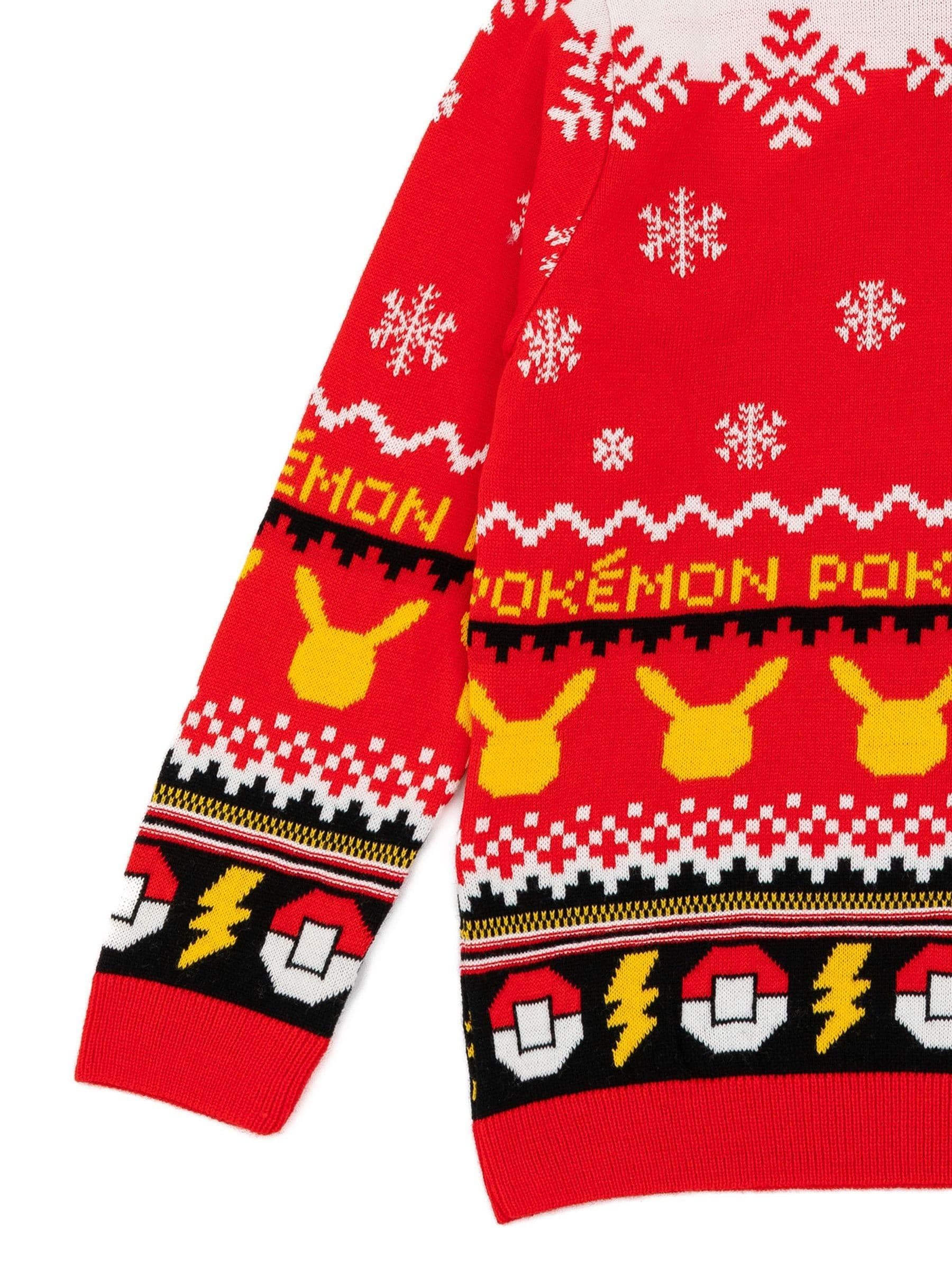Vanilla Underground Pokemon Pikachu Knitted Christmas Jumper