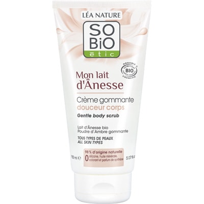 Crème de gommage douceur bio - Lait d'ânesse - Corps - 150 ml