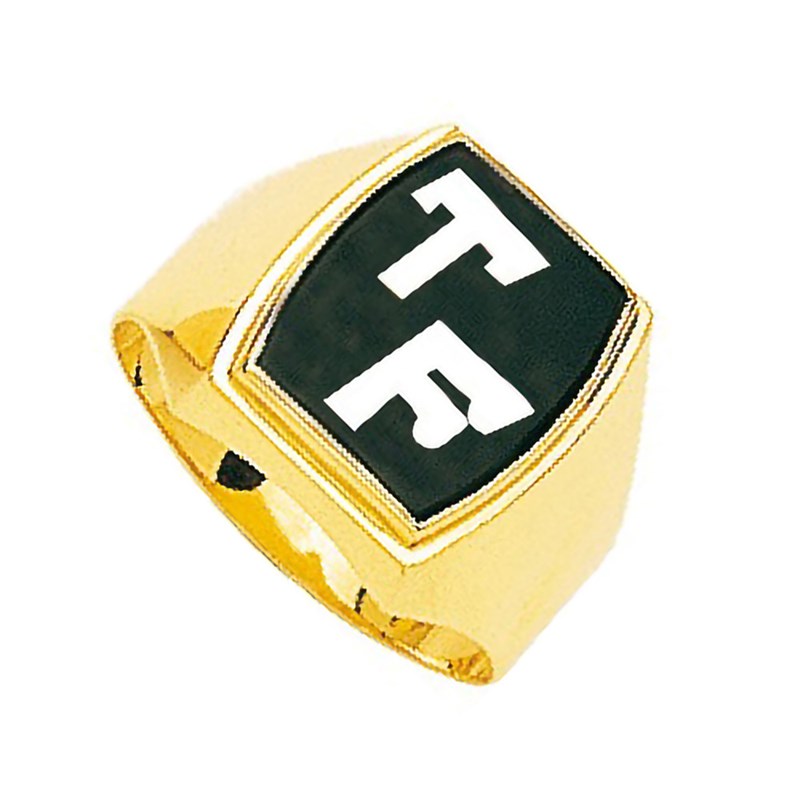 Chevalière homme - onyx - Or 18 Carats