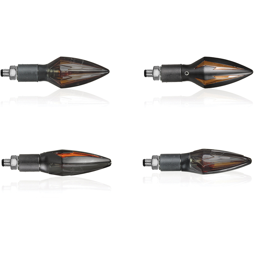 Chaft - Clignotants à Ampoules Thunder Carbone / Fumé