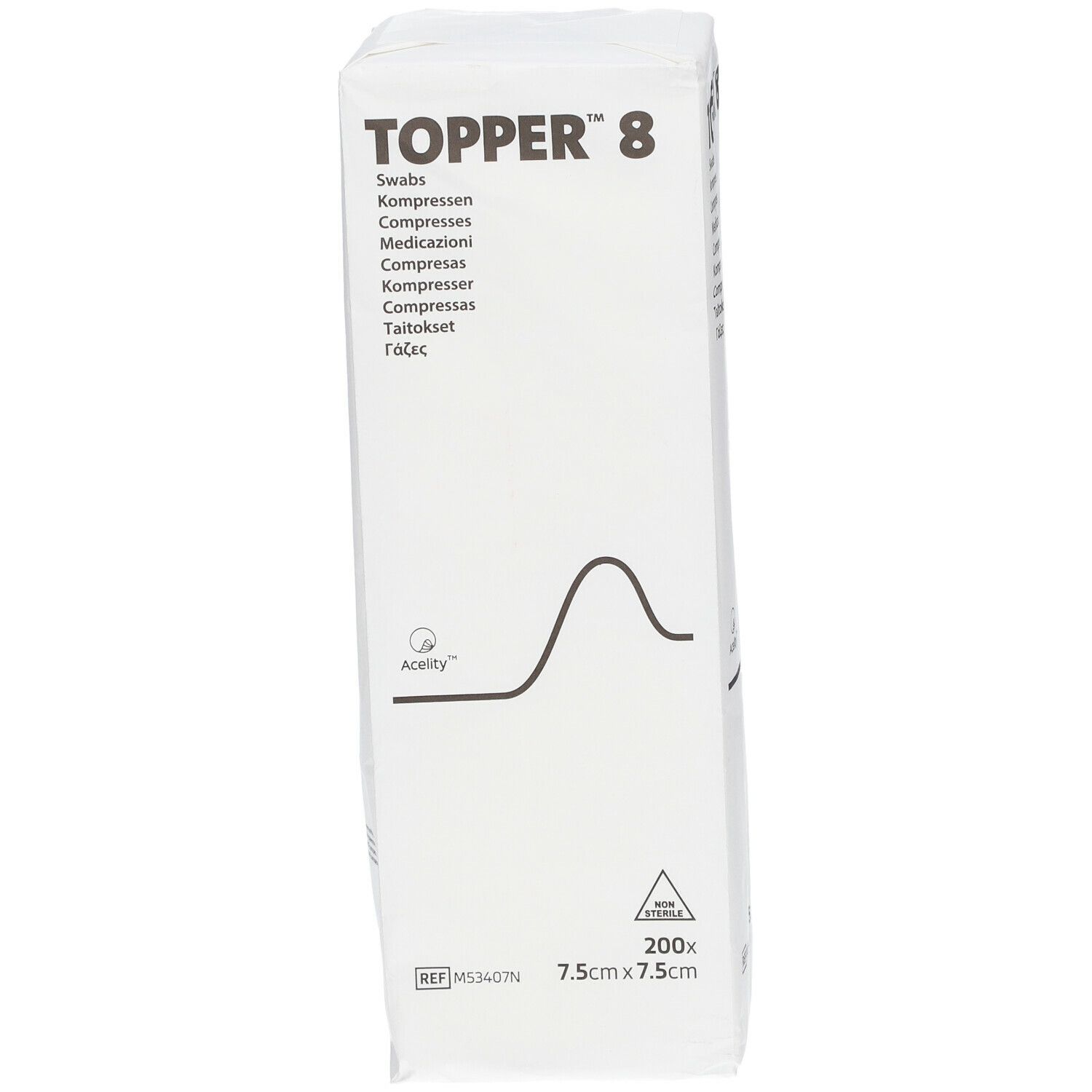 TOPPER 8 Kompresse 7,5 x 7,5 cm unsteril