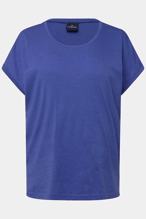 T-Shirt, oversized, Rücken-Ausschnitt, Halbarm