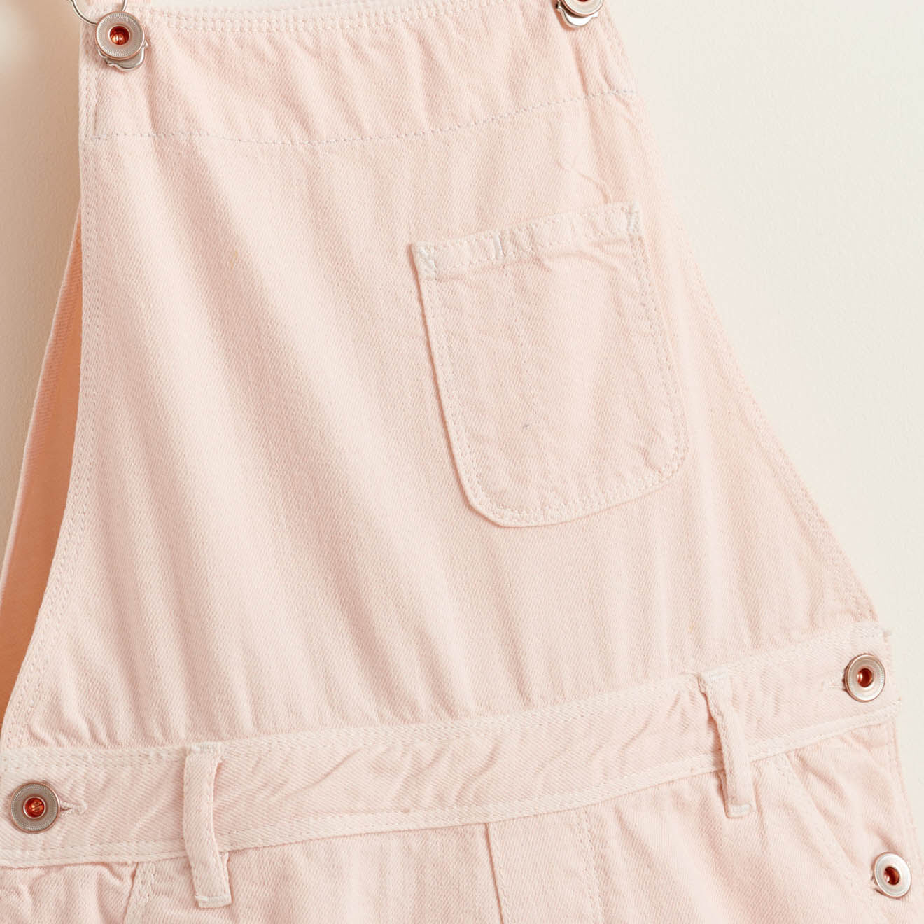 Bellerose Salopette en denim Pepino rose pâle
