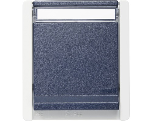 ROTH LANGE 56851 Opbouwdoos voor vochtige ruimtes IP55 met tekstveld, grijs/blauw