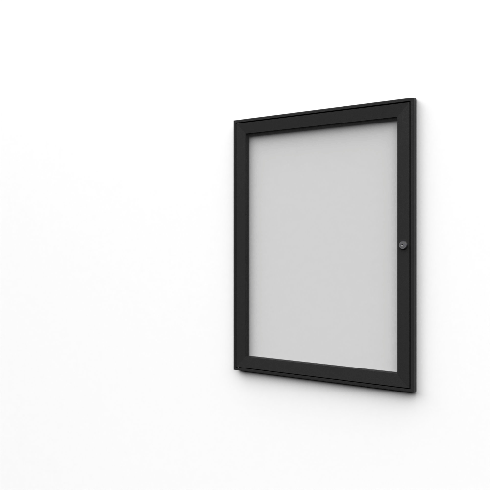 Vitrine d'affichage intérieur cadre aluminium anthracite