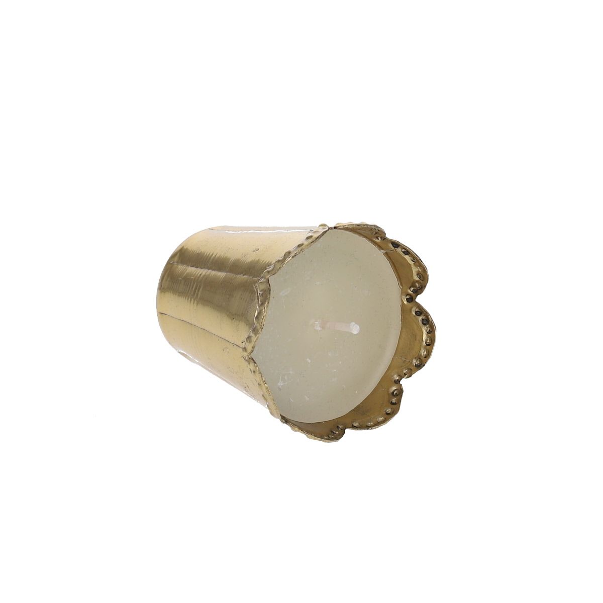 Petite bougie vanille en laiton festonné Pondie Chérie