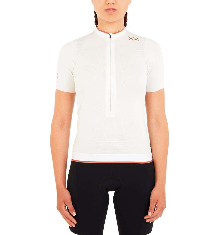 SHER Pura Fietsshirt Korte Mouwen Wit Dames
