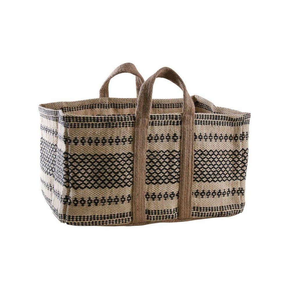 Sac à bûches en toile de jute épaisse pampa