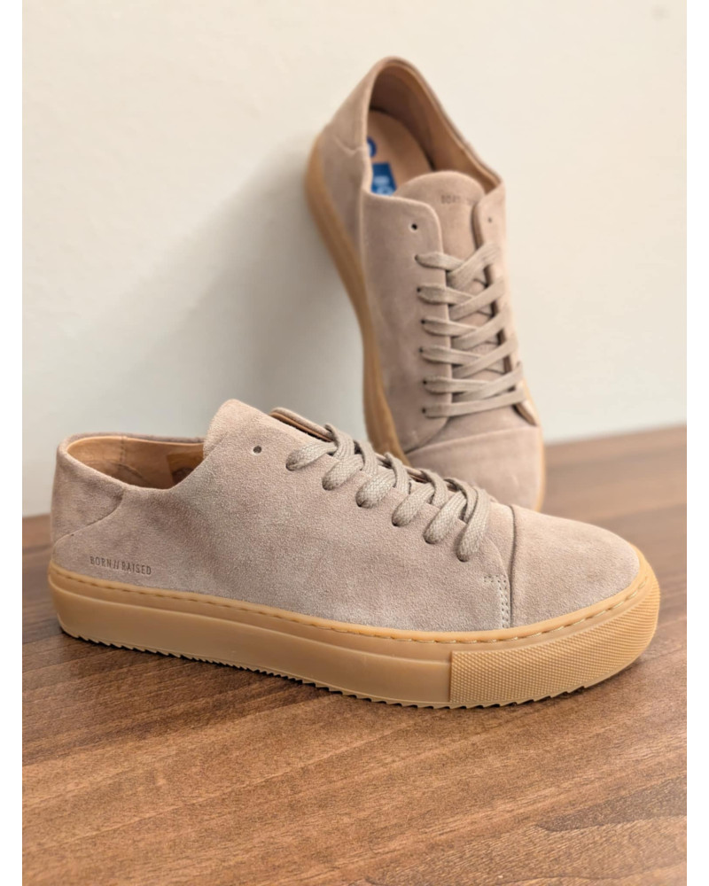 Born // Raised - sand suede