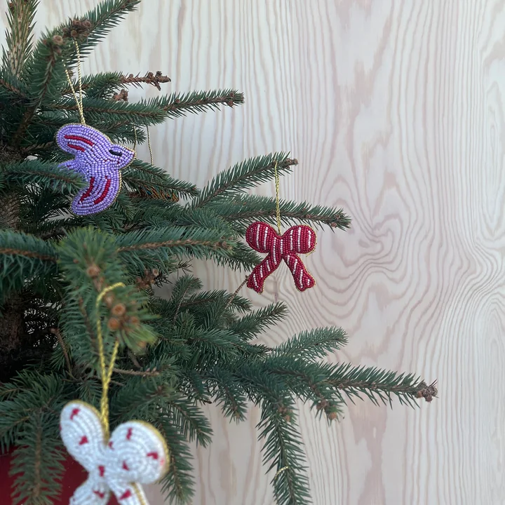 OYOY - Weihnachtsschleifen Ornament, multicolor (3er-Set)