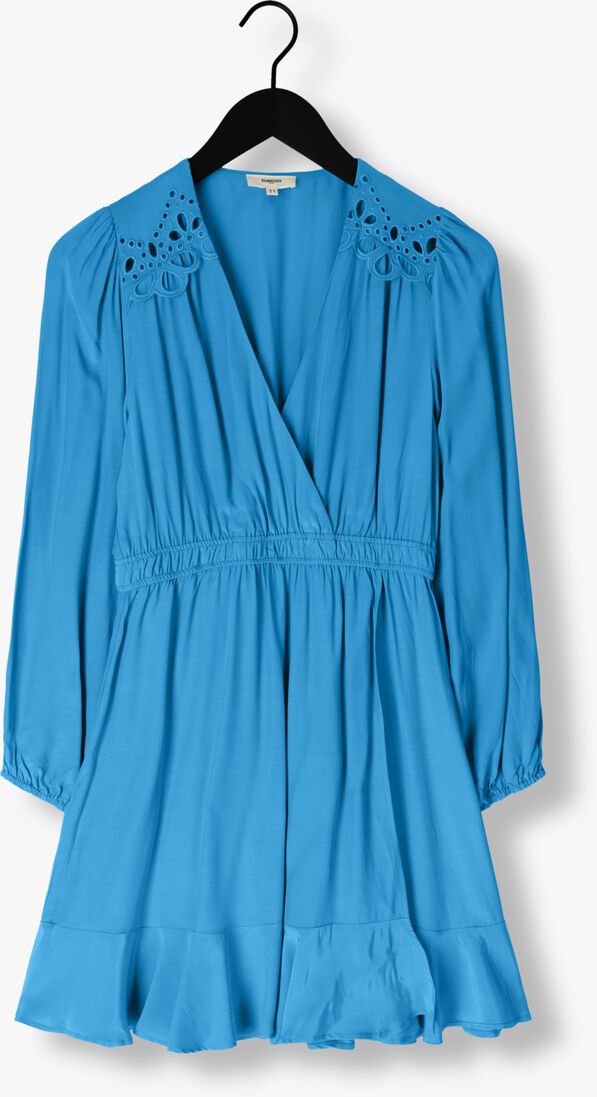 SUNCOO blauwe suncoo mini jurk clody