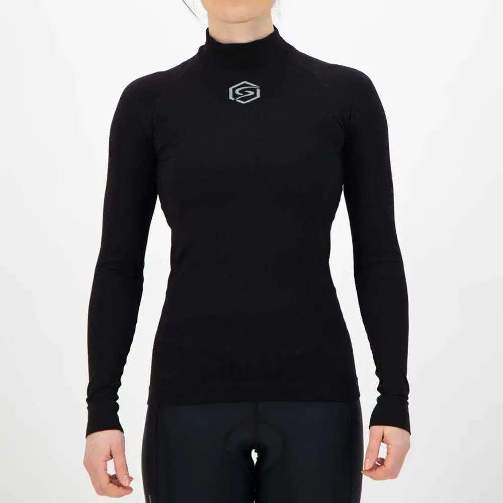 FUTURUM Recycled Thermoshirt Lange Mouwen Zwart Dames 2-Pack