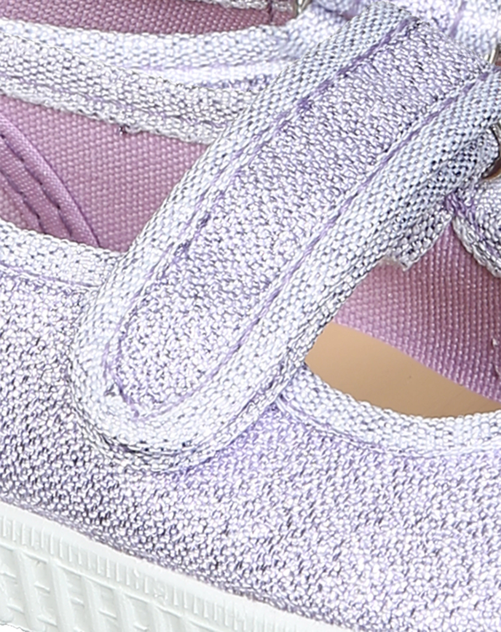 Canvas-Spangenschuhe GLITTER in lila