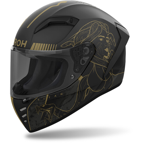 Airoh - Casque Connor Titan Noir / Or / Mat