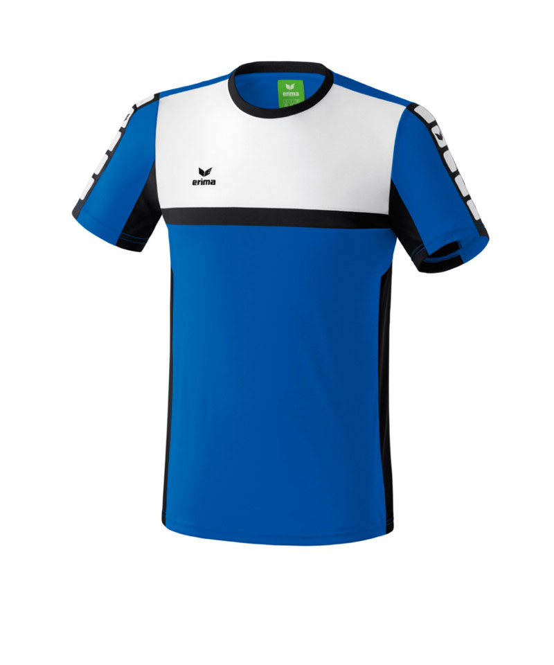 Erima 5-Cubes T-Shirt Kids Blau Schwarz