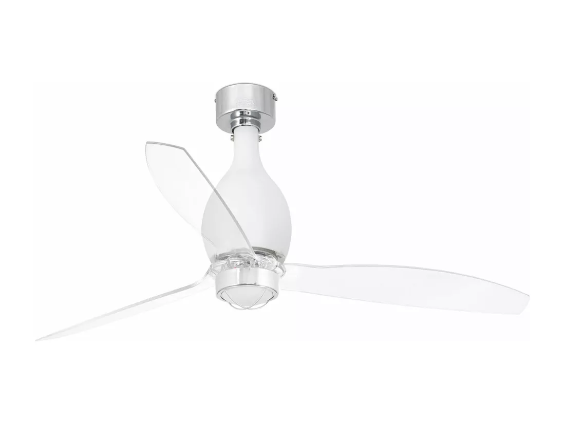 MINI ETERFAN M LED Ventilateur DC blanc mat/transparent