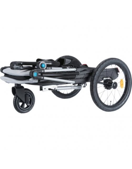 Trixie Fietskar Opvouwbaar - Hondenfietskar - 58x93x74\/114 cm Grijs Zwart Tot 15 Kg Small