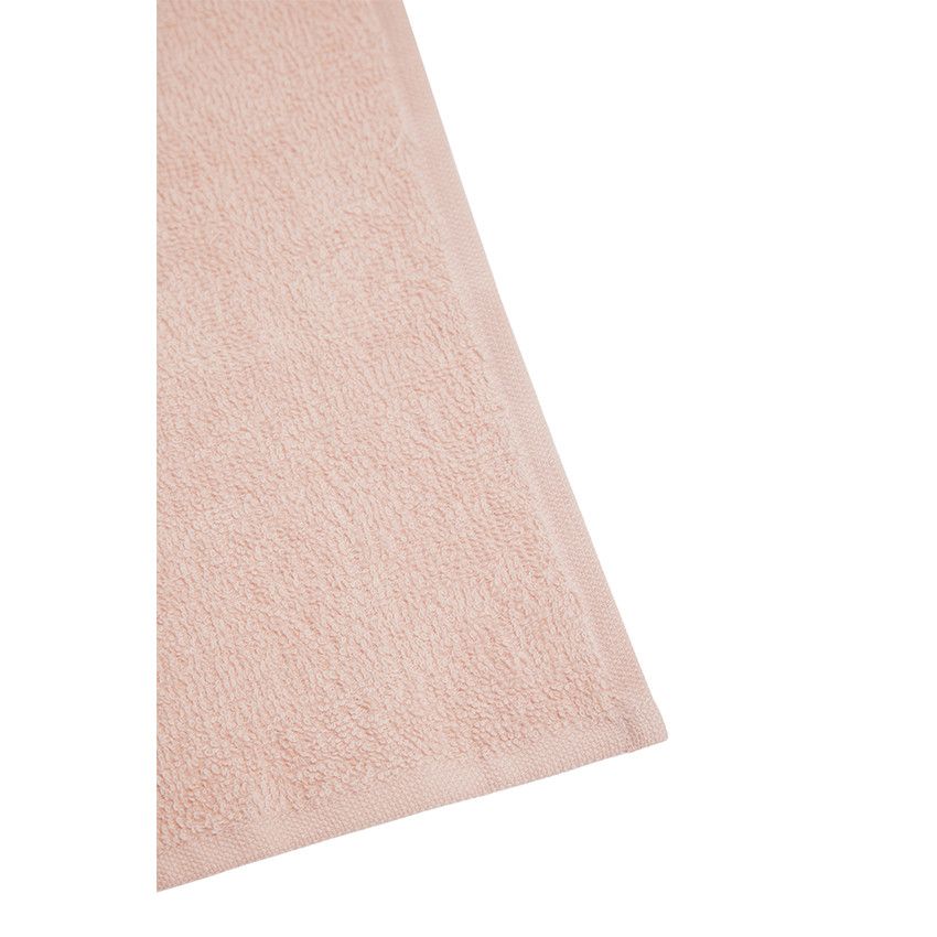 Lot de 6 débarbouillettes éponge 25 x 25 cm - Rose
