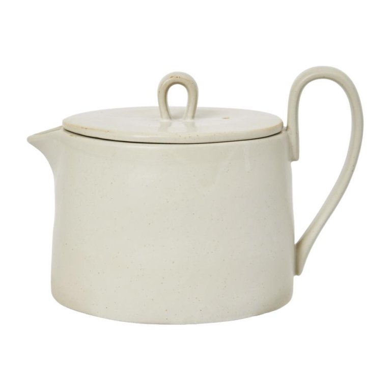 Ferm Living Flow theepot Off White Speckle