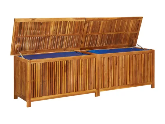 Boîte de rangement de jardin 200x50x58 cm Bois d'acacia solide