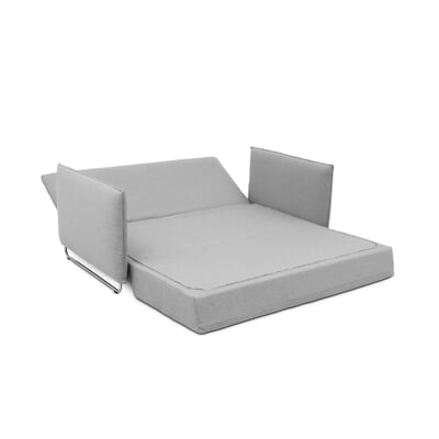 Schlafsofa Cord, Hellgrau
