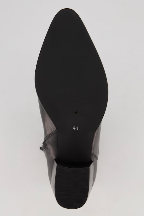 Leder-Cowboystiefeletten, Wechselfußbett, Weite H