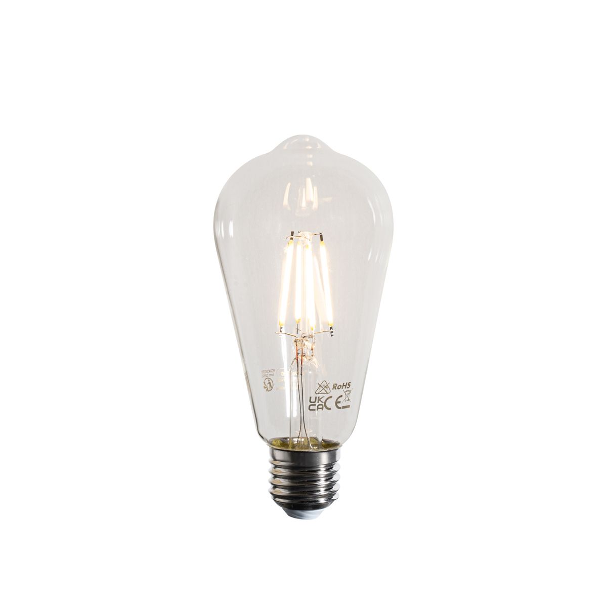 Set van 5 E27 LED lamp filament ST64 helder 4W 470 lm 2700K