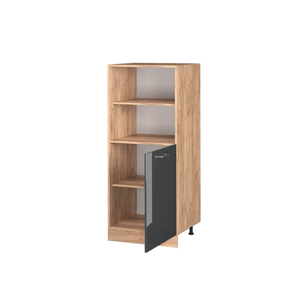 Vicco Backofenumbauschrank Küchenschrank Küchenzeile R-Line 60 cm Eiche Anthrazit kleine Tür