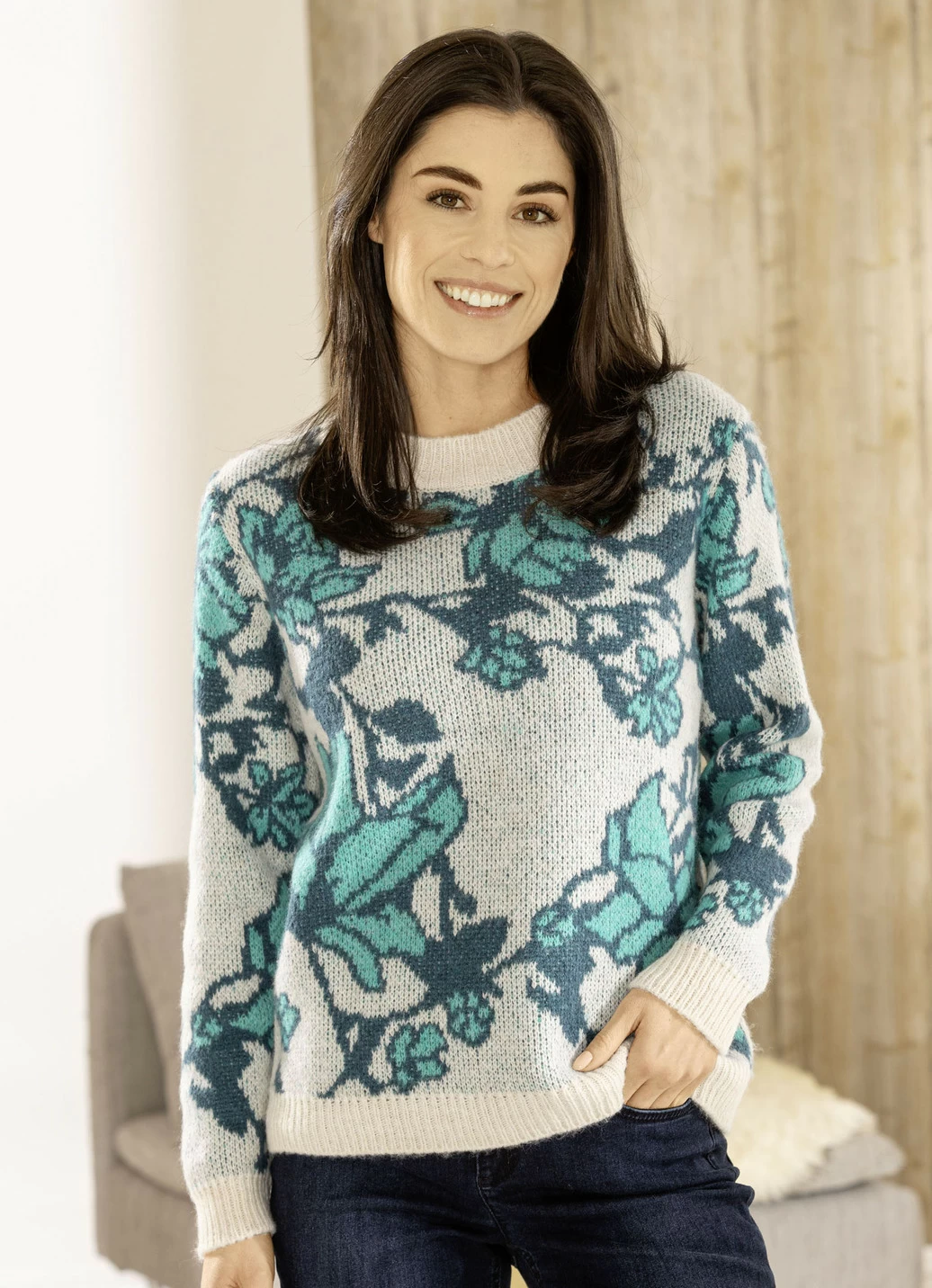 Pullover in Jacquard-Dessin