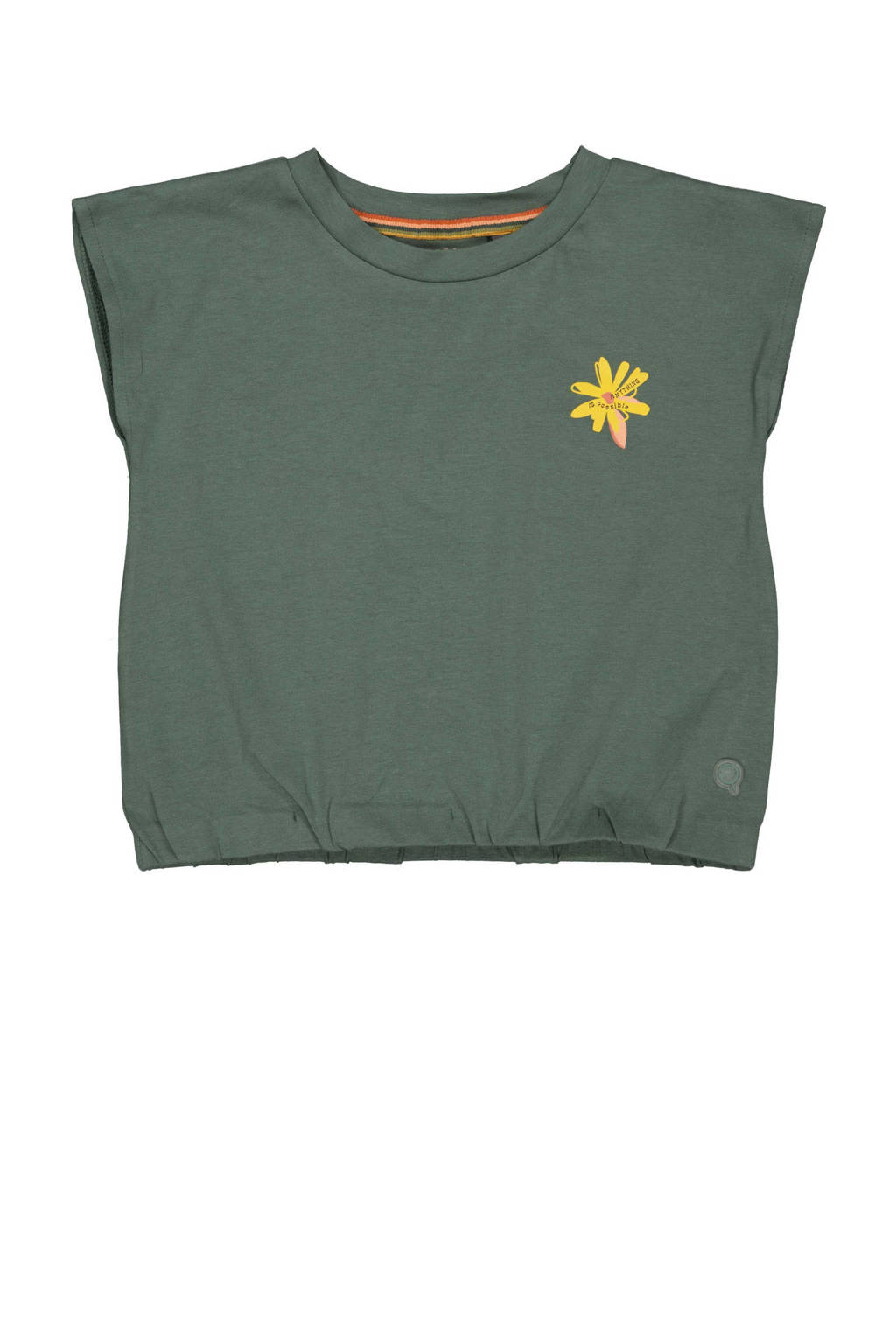 Quapi T-shirt BEERTJE donkergroen