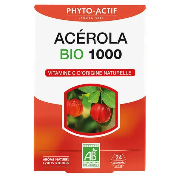 Phytoactif Acerola 1000 Orgânica 24 comprimidos