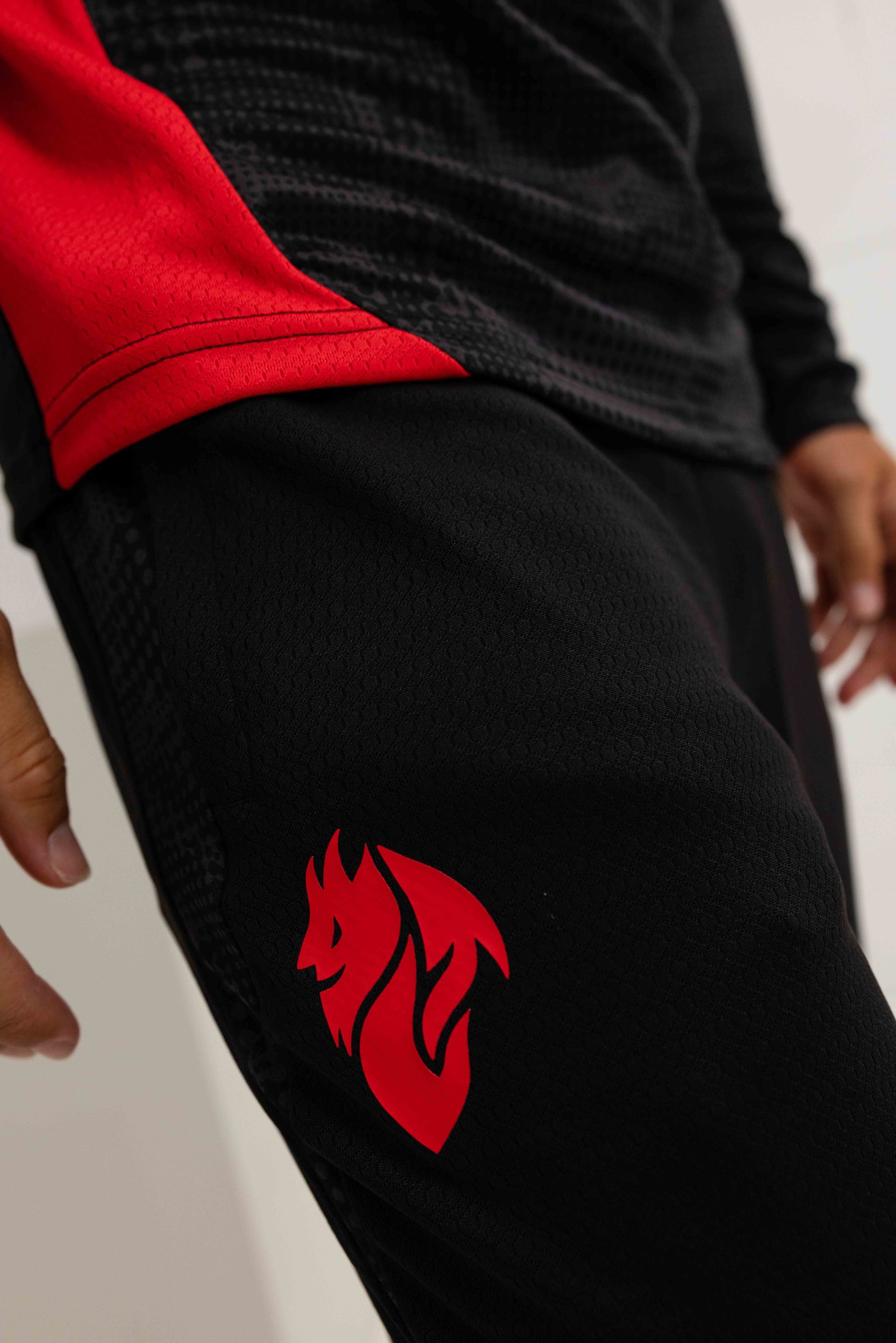 Olympique AC Milan Trainingsbroek Senior 2025/2026 Zwart/Rood