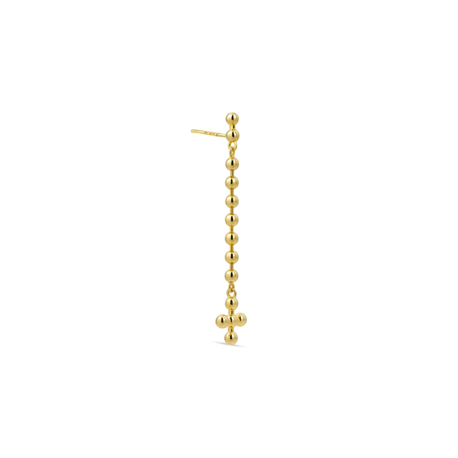 Jane Kønig Atomic Ørering Single 18 kt. Forgyldt Sølv ACS-SS24-G